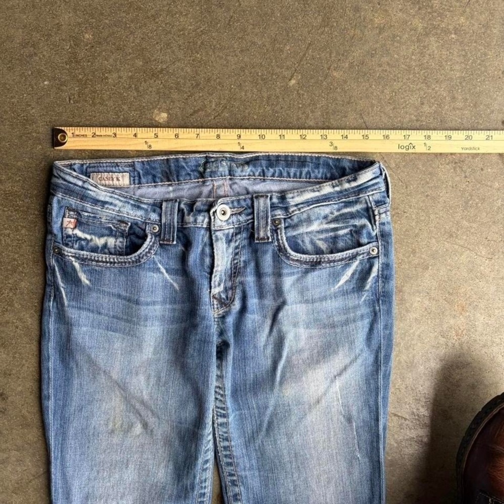 Big Star Bootcut Jeans Womens 29x31 Y2K 2000s Vintage Low Rise Denim Blue Flare - Picture 3 of 6